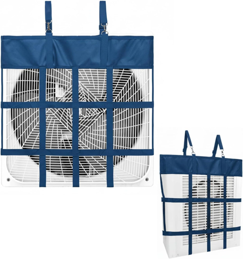 Tessco for you 2 Pcs Box Fan Holders for Horse Stall, Nylon Bag,Black