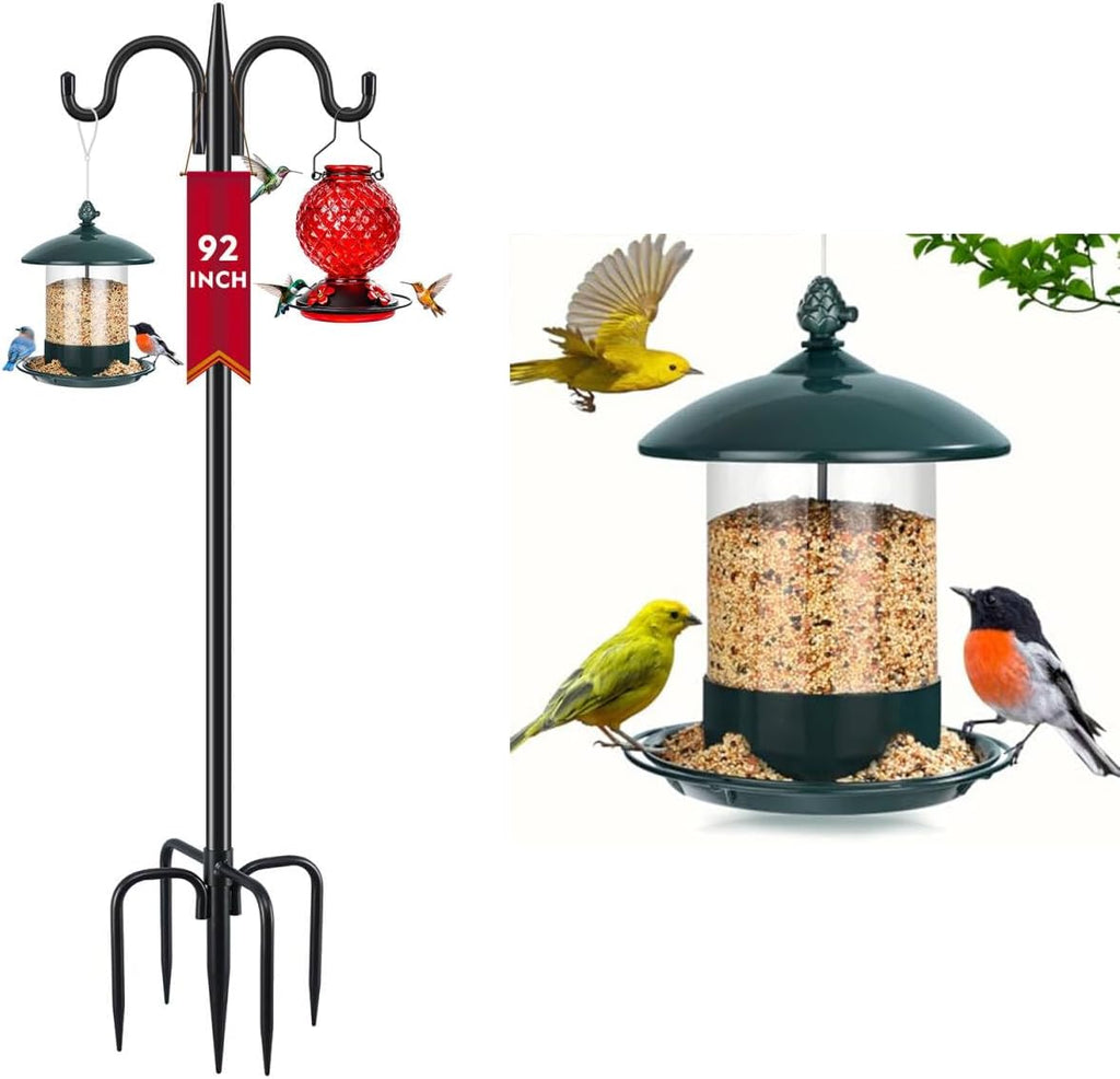 Bird Feeder Pole Bundle Metal Bird Feeder