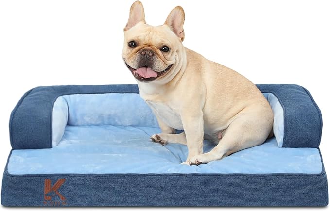 KSIIA Washable Dog Bed Large Sized Senior Dog, Orthopedic Warm Soft Pet Sofa by KSIIAPetProducts