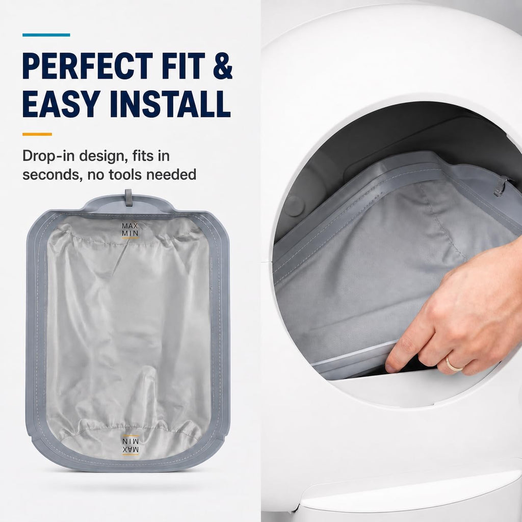 Waterproof Liner Pad for Self-Cleaning Cat Litter Boxes