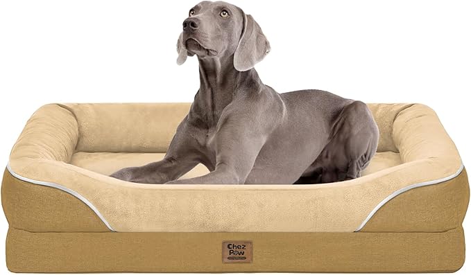 Washable Orthopedic Large Dog Bed by ChezPaw