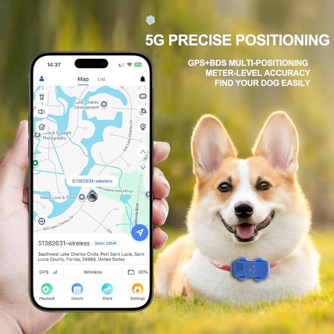 GPS Tracker for Dogs with Activity and Wellness Monitoring, Real-time Tracking - Image 6