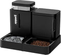 Automatic Cat Feeder and Water Dispenser Set, 2 in 1 Gravity Cat Food Dispenser by Zomisia