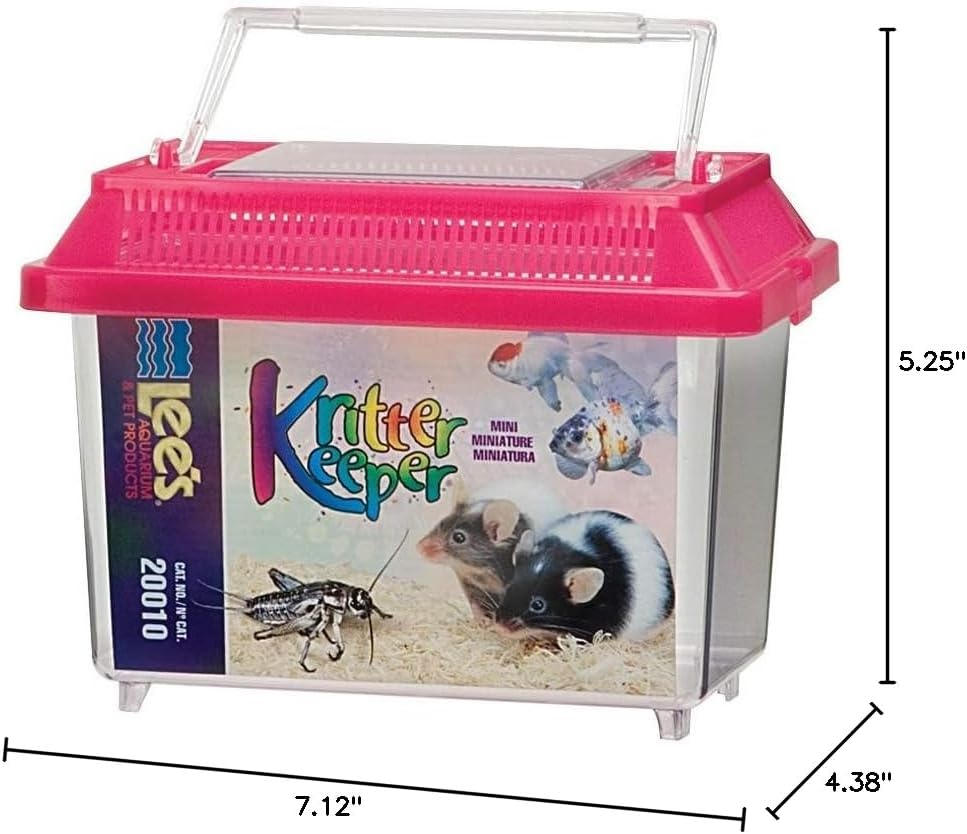 Lee's Kritter Keeper, Mini Rectangle w/Lid ( Colors May Vary )