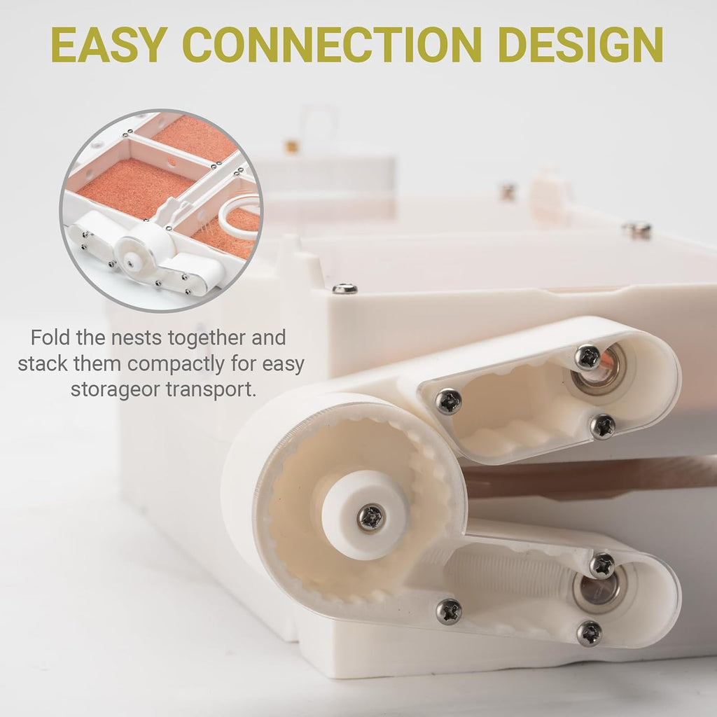 StackCore Stackable Series - White Habitat Combo (Flat Ant Nest) with Starter Tool Kit