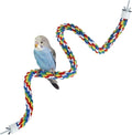 Bird Rope Perches for Parrots, Cockatiels, Budgie Cages Comfy Birds Colorful by Mygeromon