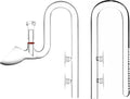 Mini Skimmer Lily Pipe Outflow and Inflow Kit for Nano Planted Tanks (17mm for 5/8'' i.d. (16/22mm) tubing)