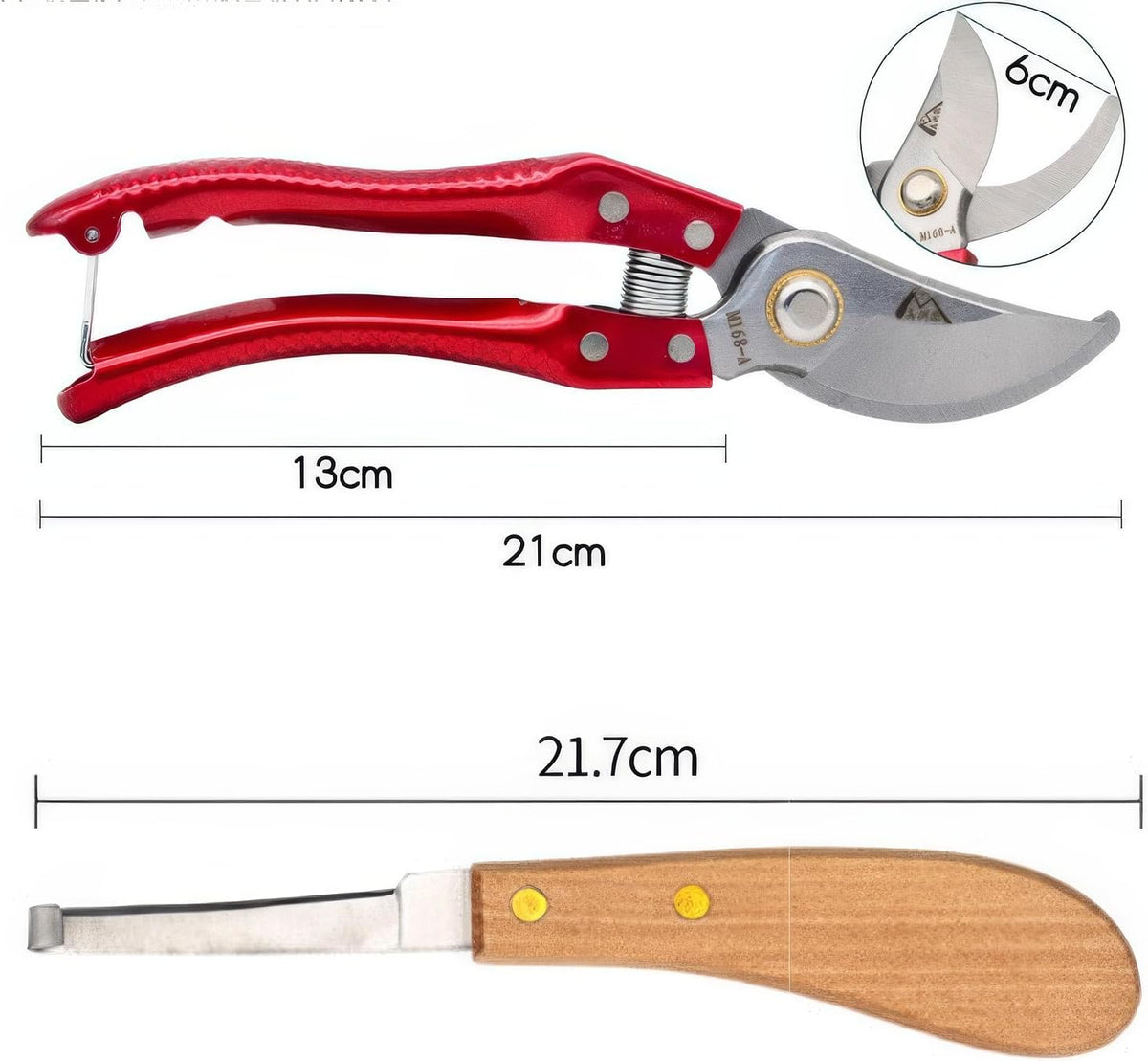 LGEGE Professional Farrier Tool Kit, 7-Piece Set with Storage Bag, Includes Hoof Nipper, Metal Shears and Files, 20 cm