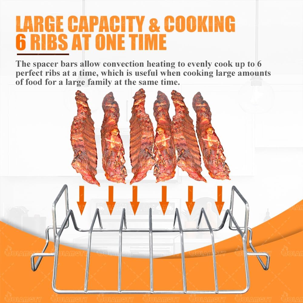 Turkey Roaster Roasting Rack with Pan for Oven, Stainless Steel
