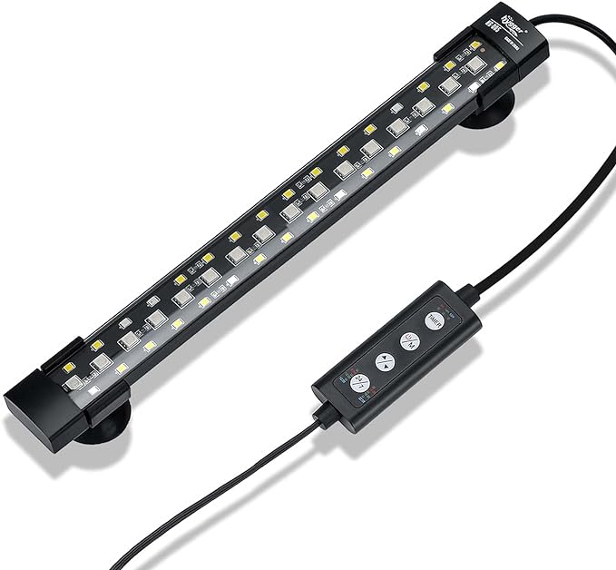 hygger 24/7 Mode Submersible Aquarium LED Light, Full Spectrum Hidden Fish Tank by hygger