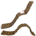2-Pack Rat Bendy Long Suspension Bridges 19.7 x 2.7 Inch Hamster Climbing Ladder Flexible Wooden Bridge for Dwarf Hamster Sugar Glider Rodents Mouse