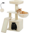 PETEPELA Small Cat Tree for Indoor Cats, Cozy Hammock and Removable Top Bed by PETEPELA