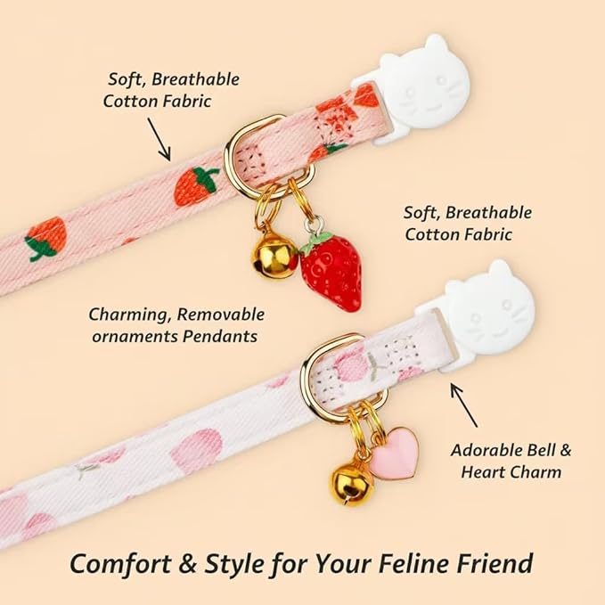 2-Pack Cotton Breakaway Cat Collar - Image 8
