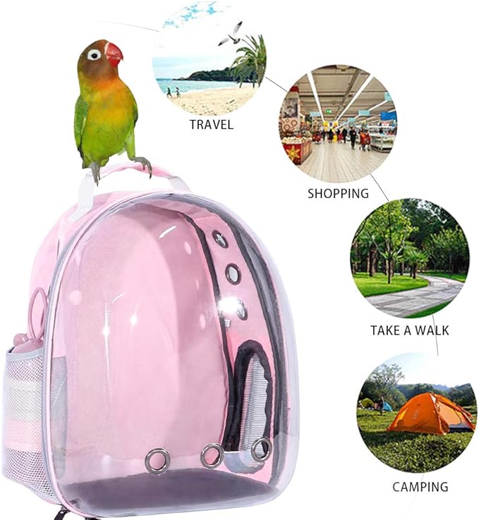 Pink Bird Backpack Carrier - Image 6