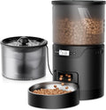 Automatic Cat Feeder and Water Fountain: 3L Timed Precise Cats Food Dispenser& by IMIPAWPET