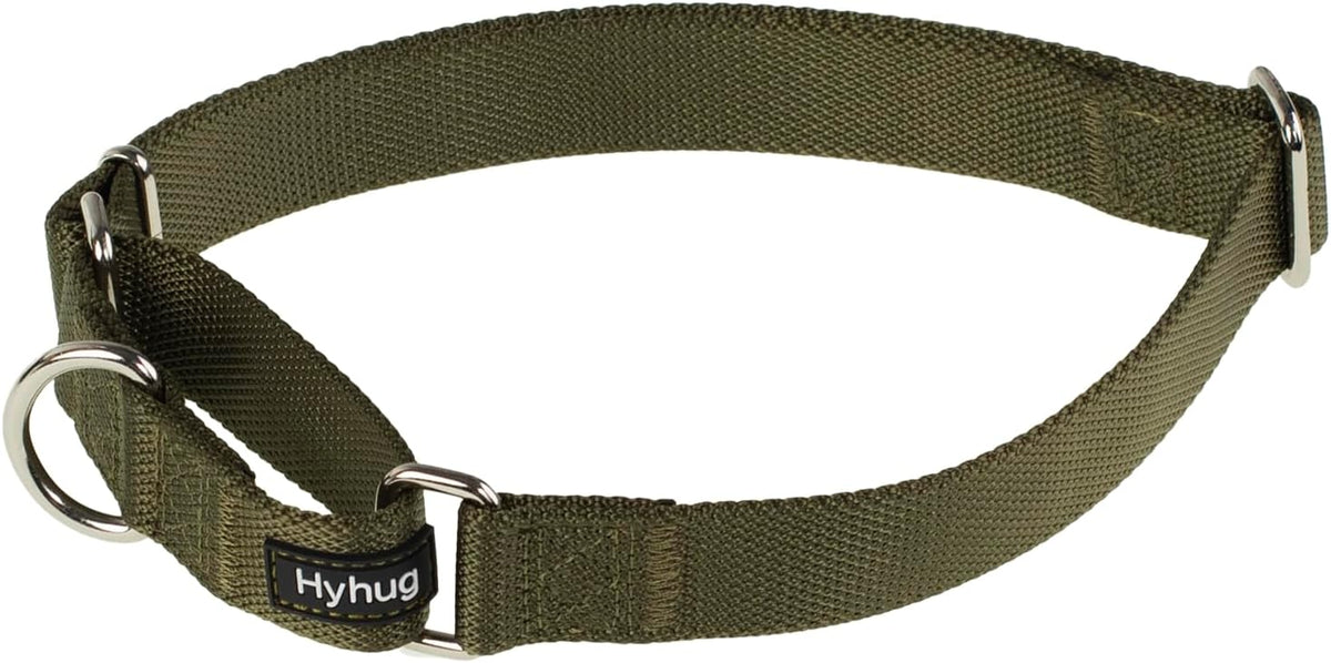 Hyhug Martingale Collar for Dogs, Large Green, Escape Proof