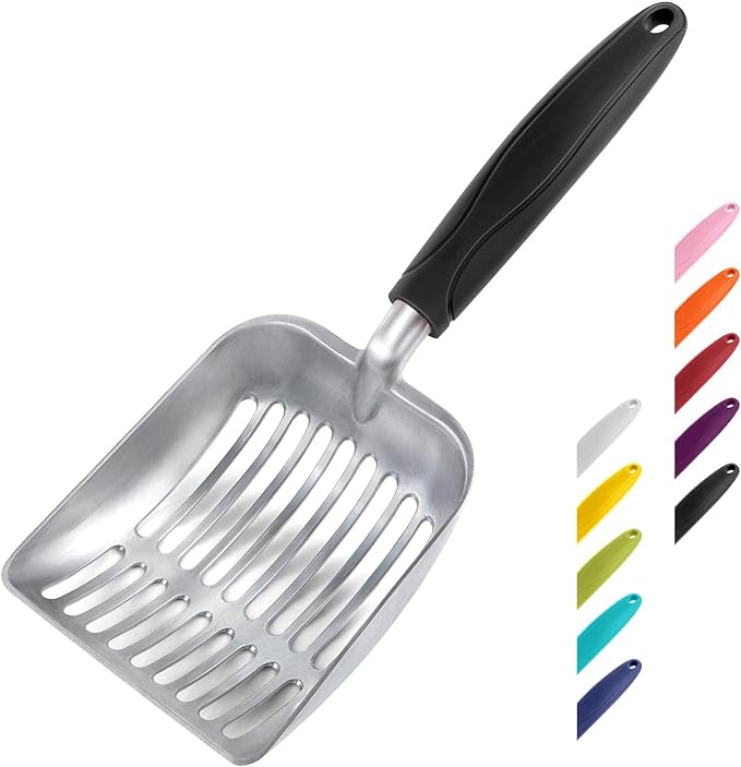 WePet Cat Litter Scoop, Aluminum Alloy Sifter, Kitty Metal Scooper, Deep Shovel by WePet