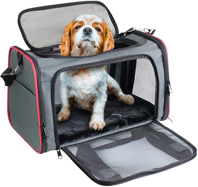 Soft-Sided Kennel Pet Carrier for Small Dogs, Airline Approved Cat Carriers Dog by GOOPAWS