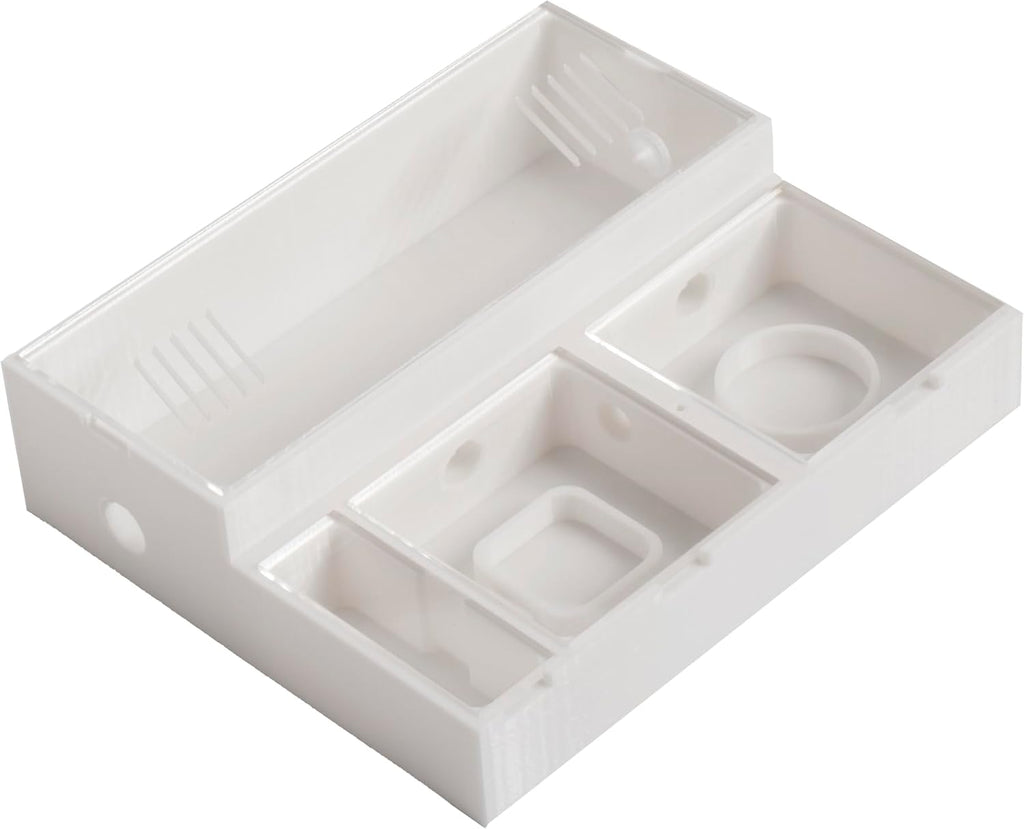 Ant Farm Formicarium with Large Activity Chamber, 2 Small Chambers, Water Area, 2 10mm Extension Ports, White