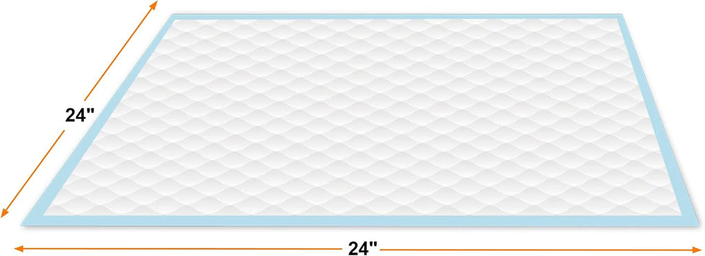 Aurora Pet Ultra-Absorbent Puppy Pee Pads – Large 24x24 Inch, Leak-Proof & Quick-Dry Potty Training Pads (40-Pack), Durable Protection for Dogs – Blue & White
