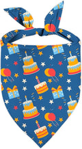 Birthday Dog Bandanas, Reversible Double Side Large Pet Bandanas, Celebration by Unknown