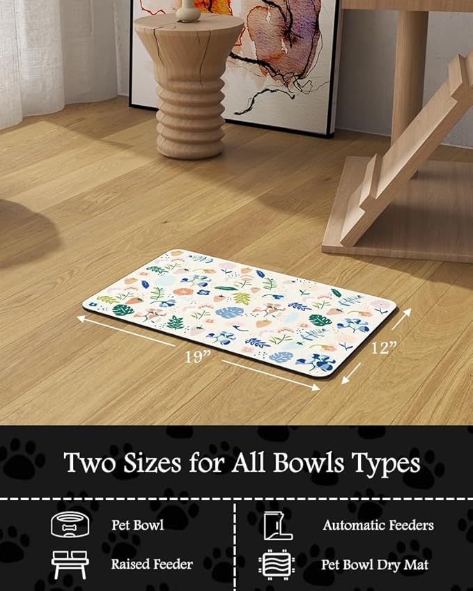 Pet Feeding Mat-Absorbent Dog Mat - Image 7