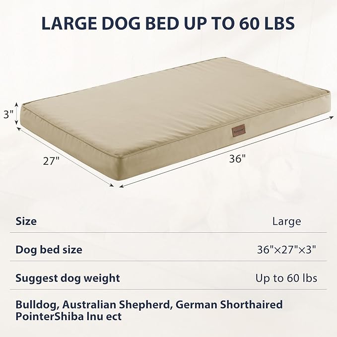 BFPETHOME Outdoor Dog Bed for Large Dogs, Waterproof, Orthopedic - Image 4