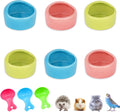 6 Pcs Hamster Ceramic Bowl, Food Dish Feeder Prevent
