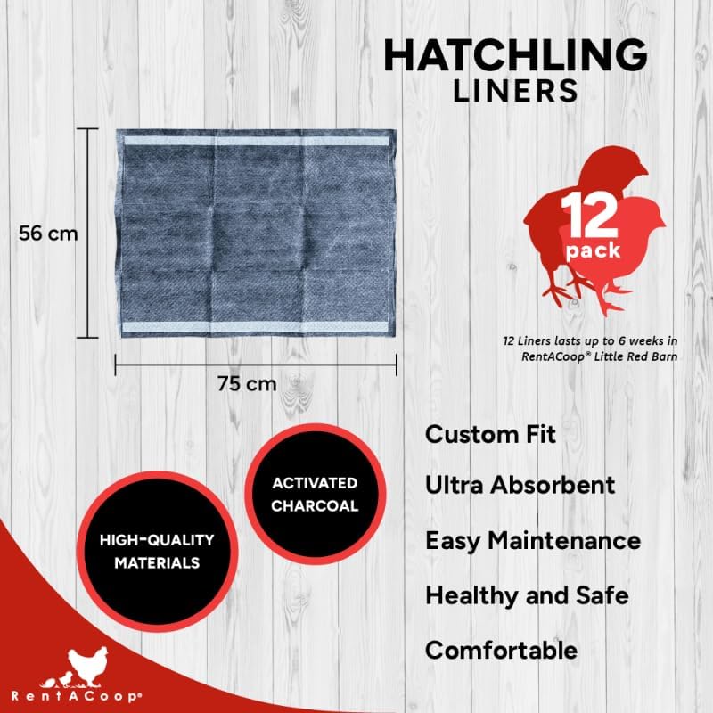 RentACoop Hatchling Liners for Little Red Barn- Pack of 12