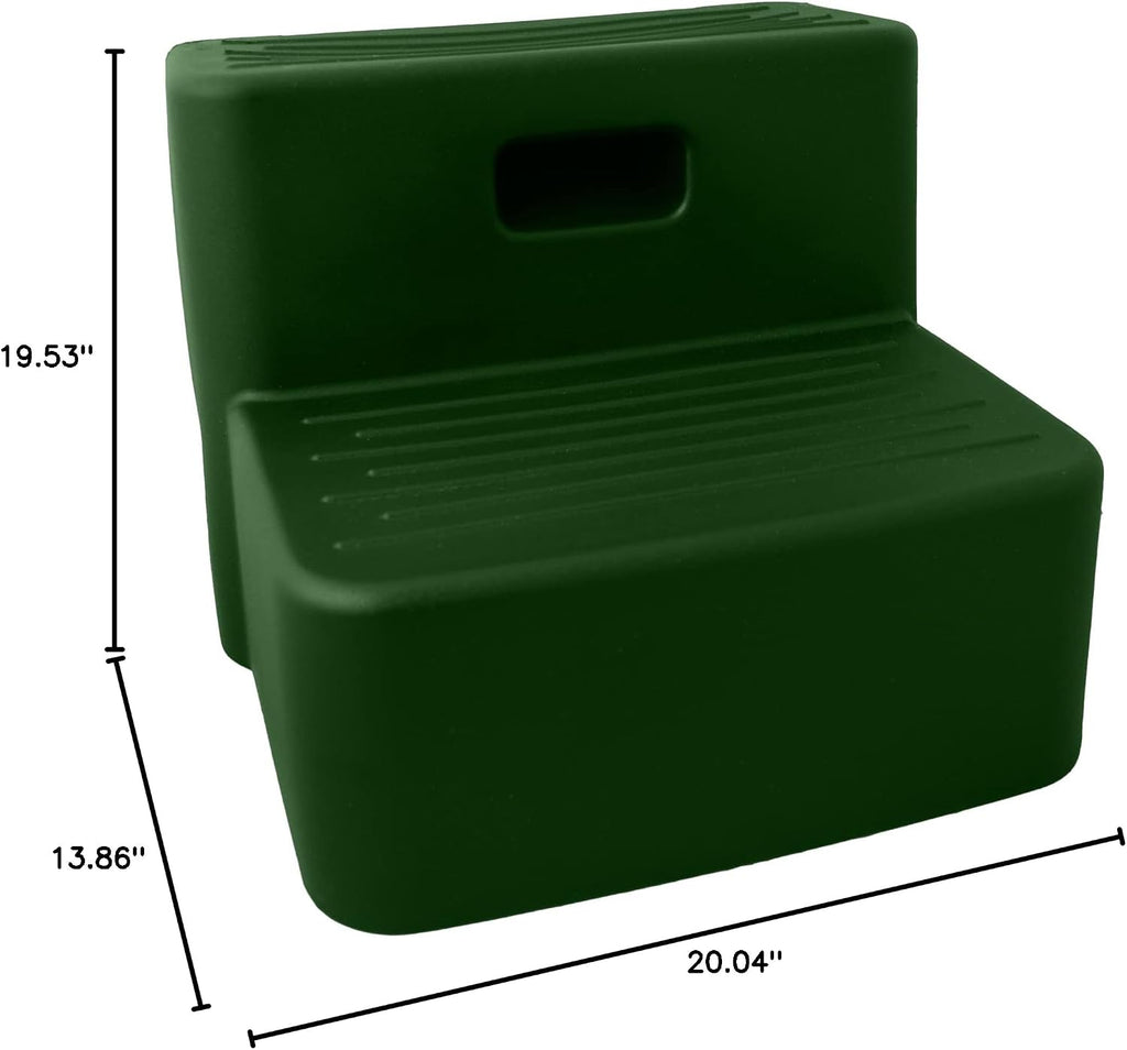 Jolly Pets Horsemen's Pride 2-Step Mounting Step, Green