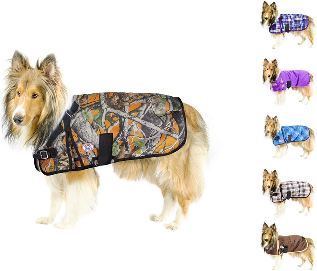 Derby Originals Ruff Pup 1200D Ripstop Waterproof Winter Dog Coat 150g Medium Weight