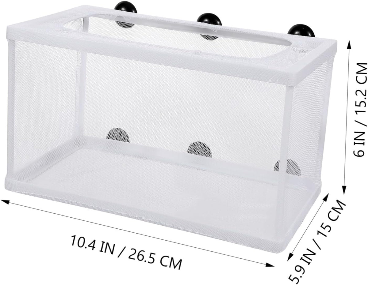 2pcs Fish Hatchery Box Aquarium Separation Net Nylon Incubator Mesh - Large Size