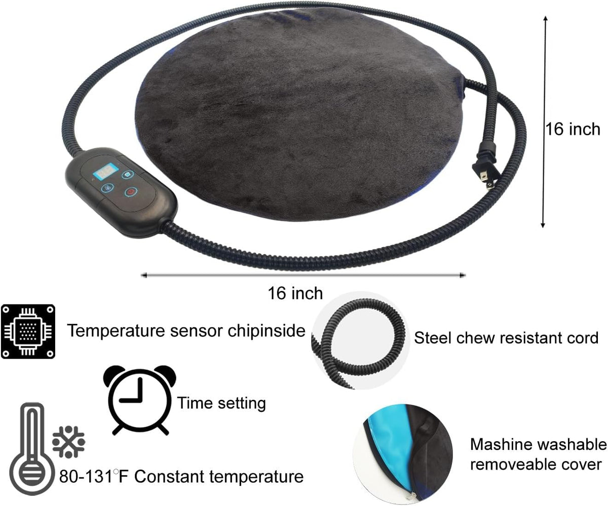 Pet Heating Pad for Cats Small Dogs Waterproof Auto Shut-Off