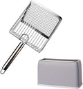 Cat Litter Scoop, Metal Scooper, Deep Shovel, Ergonomic Handle, Kitten Poop by Dustnix