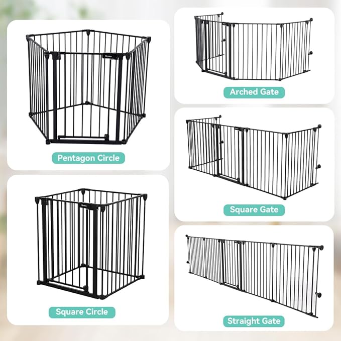 COMOMY 127.8" Extra Wide Baby Gate, Dog Gate - Image 7