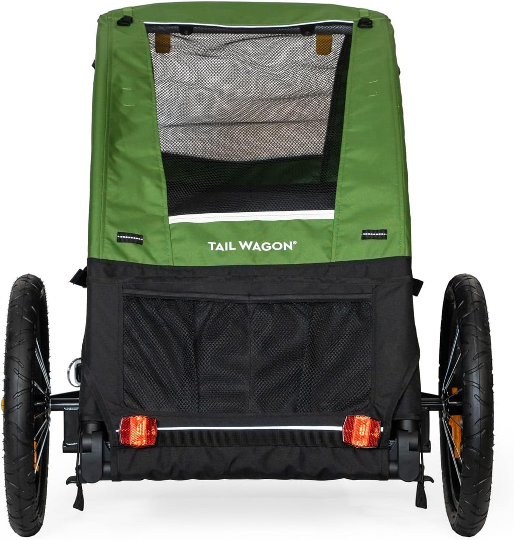 Burley Tail Wagon | Lightweight Dog Bike Trailer with Mesh Windows, Removable Floor & Low-Clearance Entry