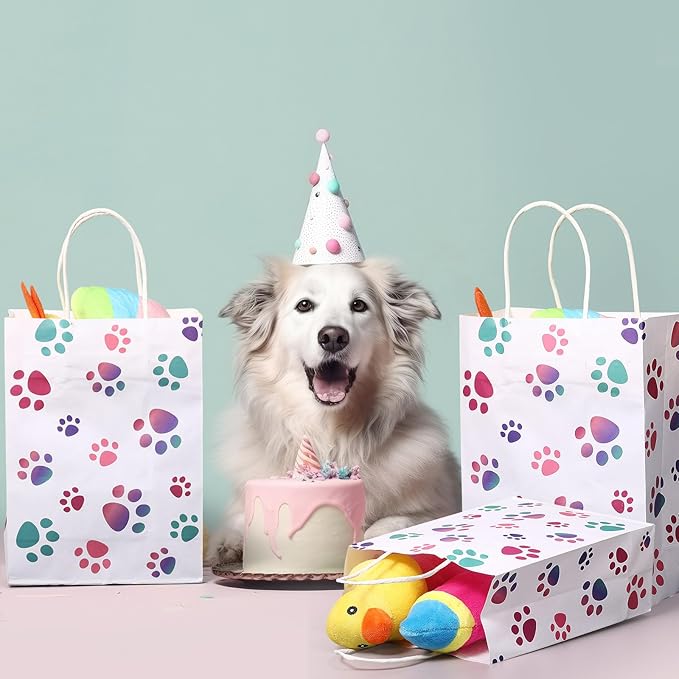 Blulu 20 Pcs Puppy Dog Paw Gift Bags - Image 5