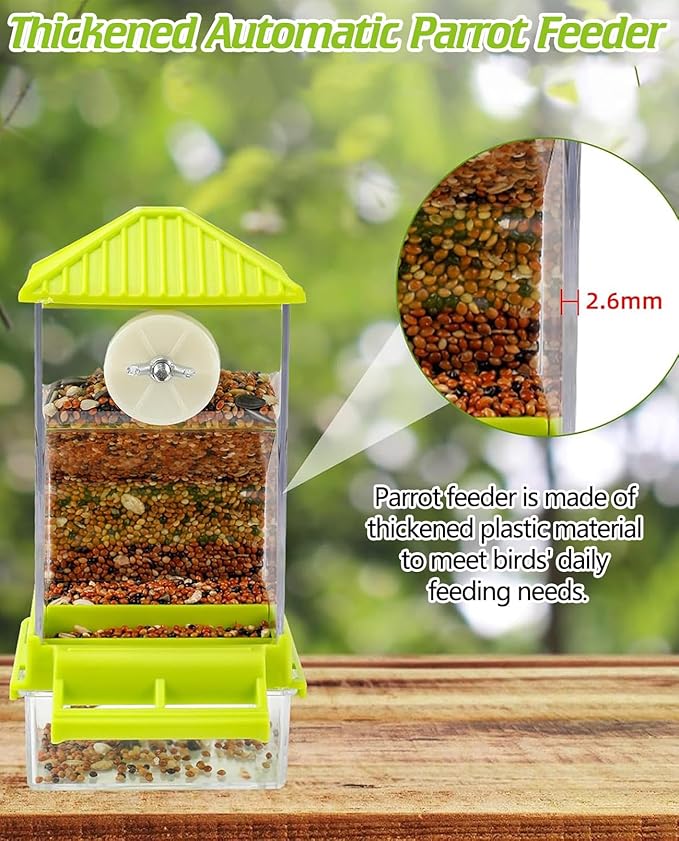 BNOSDM No Mess Automatic Bird Feeder Anti-Splash Bird Feeder Acrylic - Image 6