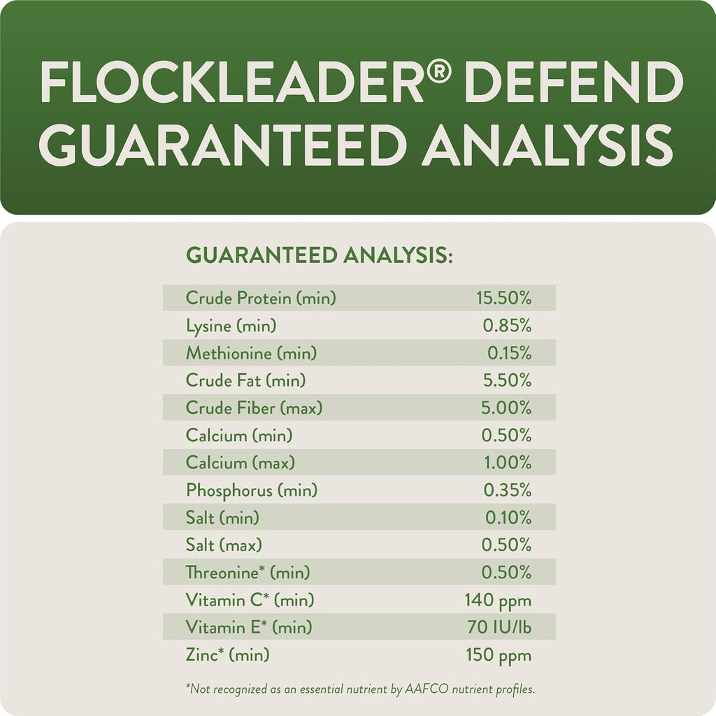 FLOCKLEADER Defend, Poultry Treats for Immune Support, 3.5 lb