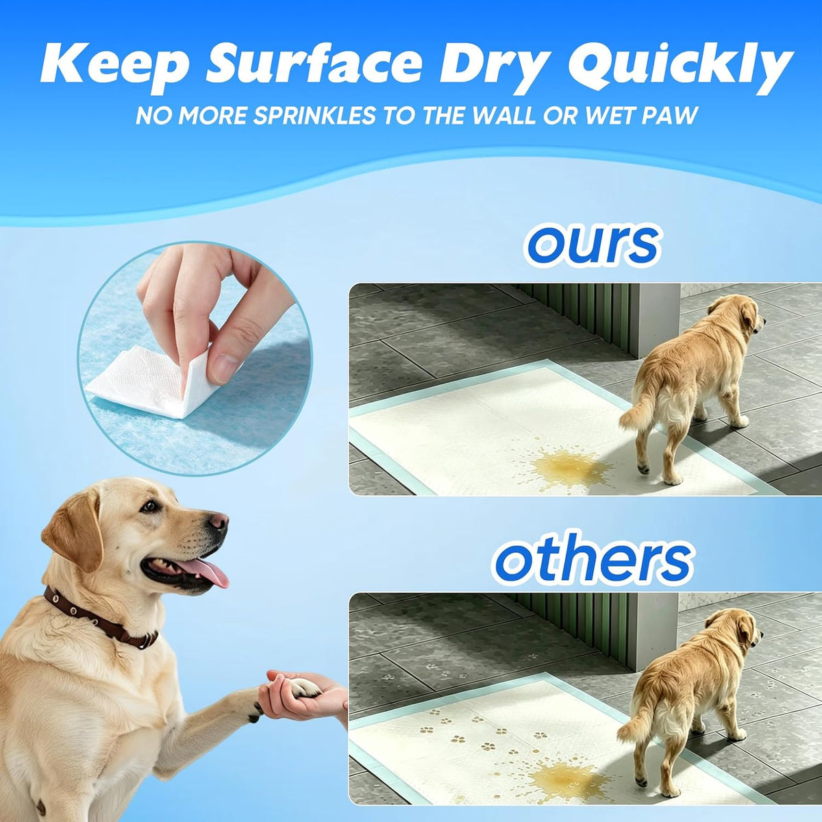 30 Pack XXXL 31"x47" Puppy Pee Pads for Dogs, Dog Training Pads Extra Large