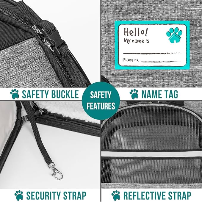 PetAmi Dog Cat Backpack Carrier, Expandable Pet Carrier Backpack - Image 5