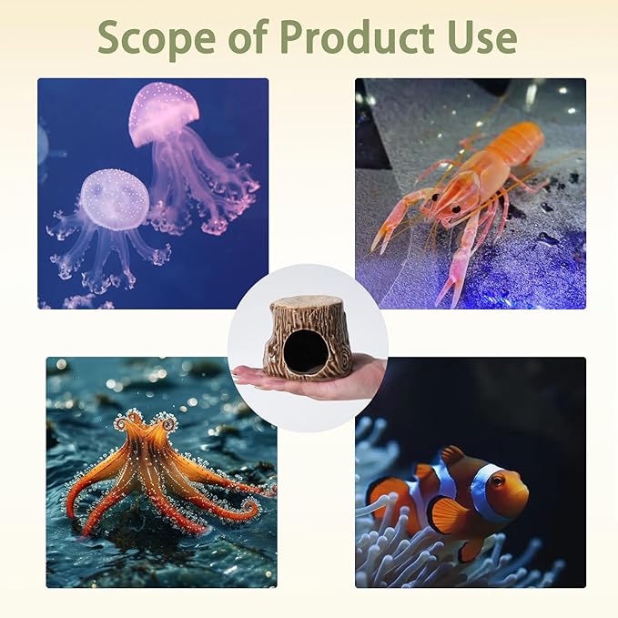 Aquarium Decor Cave Betta Fish Aquarium Accessories Ornaments Hiding Cave - Image 8