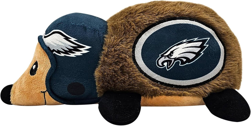 NFL Philadelphia Eagles Plush Hedgehog Toy for Dogs & Cats, Cool Soft Pet Toy for Fun and Interactive Play, Dog Chew Toy with Squeaker, Licensed Hot Pet Toy