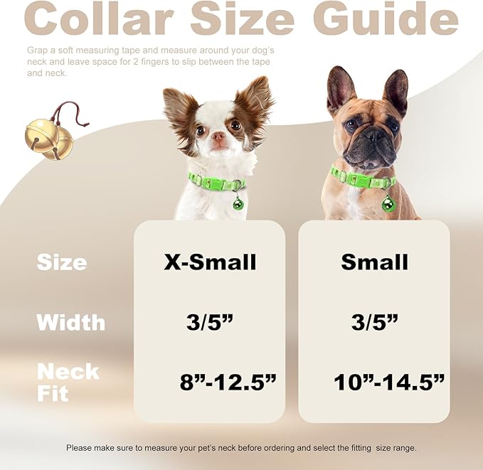 Small Dog Collar with Bell - Image 4