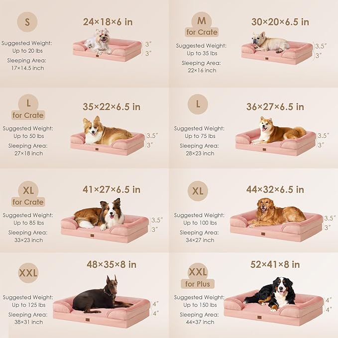 EHEYCIGA Orthopedic Dog Beds for Large Dogs, Waterproof Memory Foam Large Dog - Image 2