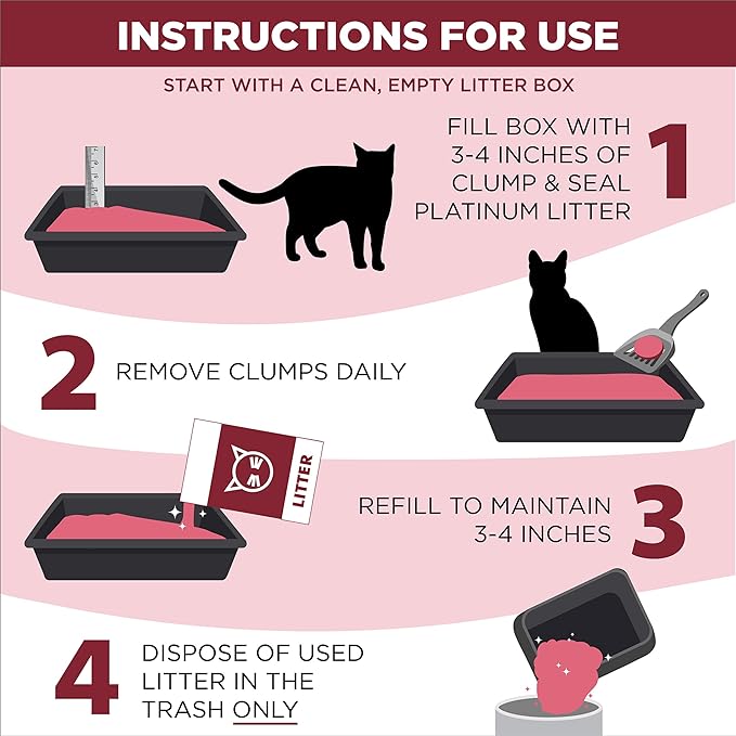 ARM & HAMMER Clump & Seal Platinum Cat Litter, 14-Day Odor Control, Rock-Hard - Image 6