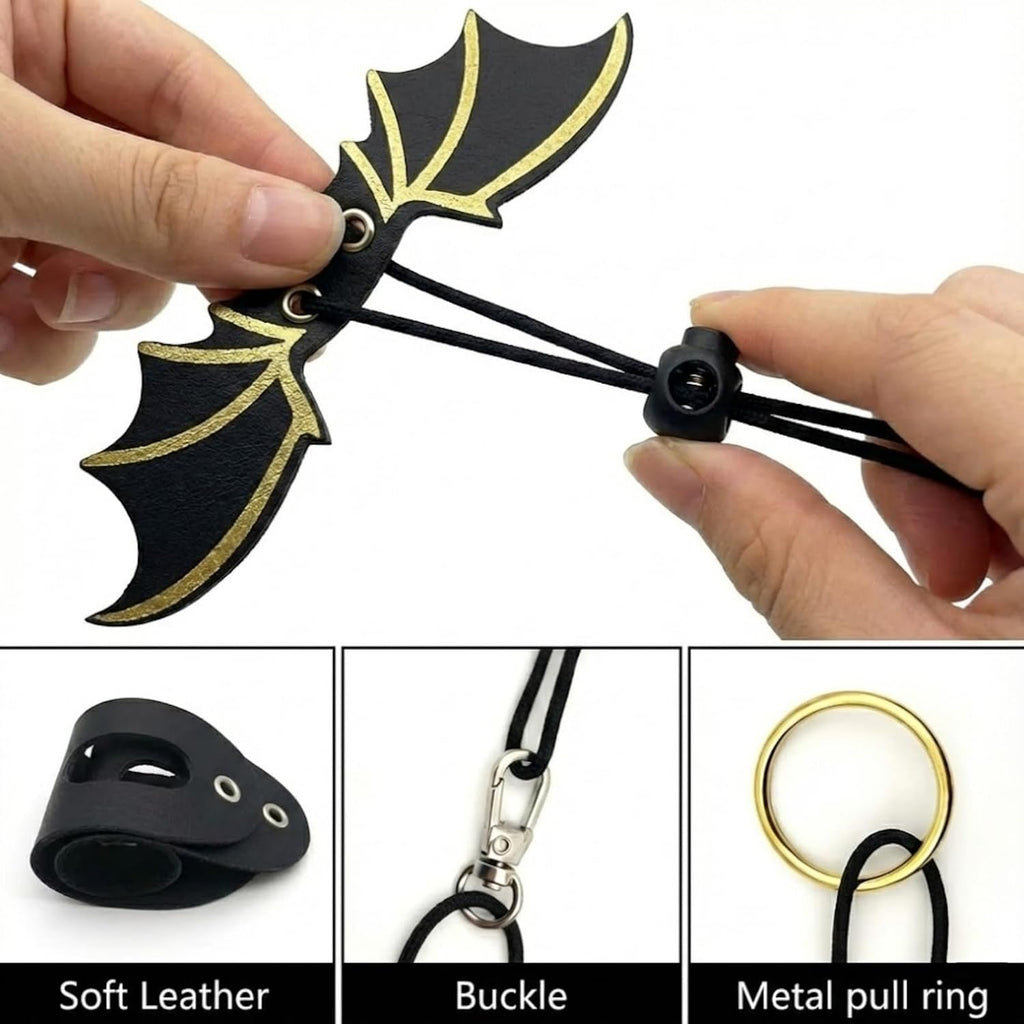 Bearded Dragon Carrier Sling & Bat Wing Leash Harness Set, Soft Flannel Reptile Travel Bag with 3 Size Chest Pads, Adjustable Outdoor Walking Accessories for Lizards Geckos (Black)