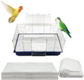 Buryeah 200 Pcs Bird Cage Papers Liner Disposable Non Woven Parrot Bird Pad, Precut Absorbent Bird Paper, Pet Cages Cushion Accessories for Parrot Canary Finch Macaw Parakeet, 22.8 x 11.1''