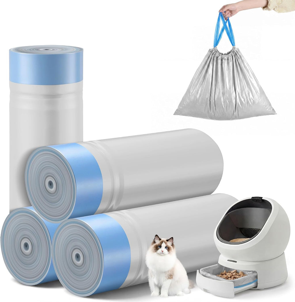 80 Pcs Litter Box Liners Compatible with Petllbro Luma Automatic, 4 Rolls