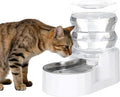 RIZZARI 4L Gravity Cat Water Dispenser: Filter-Free for Cats & Small Dogs